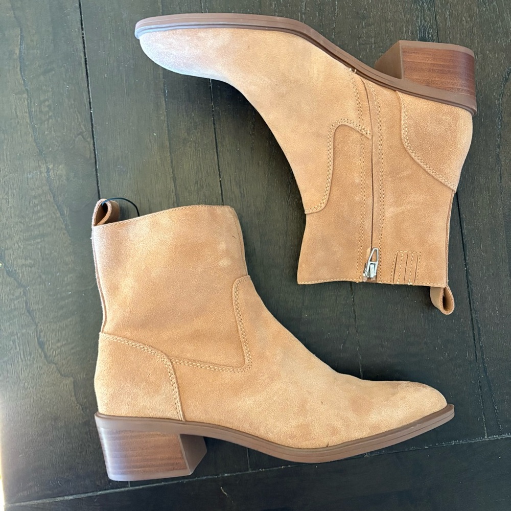Dolce Vita Women's Bili H2O‎ Pointed-Toe Tailored Booties Leather Size 9